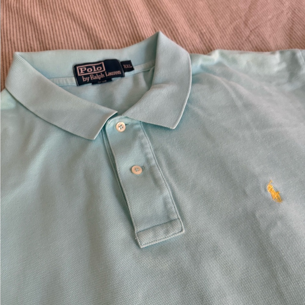 Polo by Ralph Lauren Men's Light Blue Polo Shirt